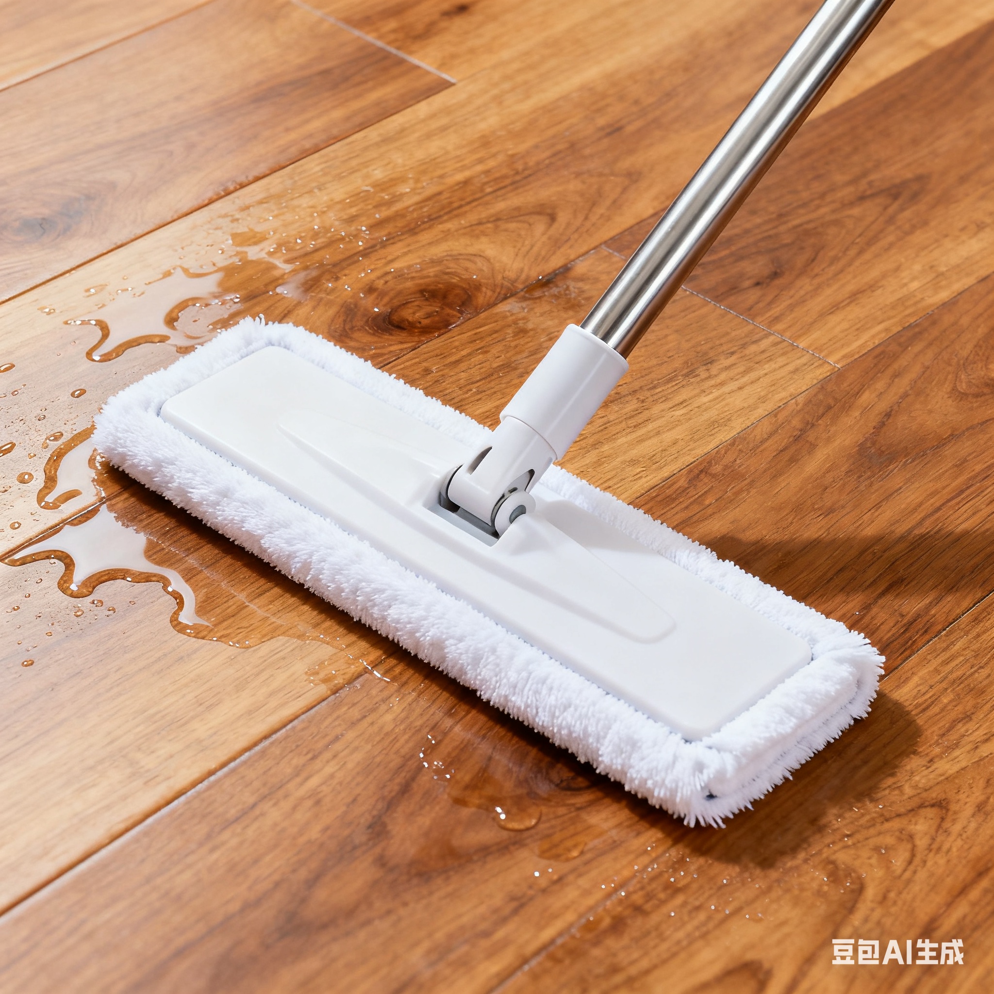一日のヒント - 木の床のモップ掛け