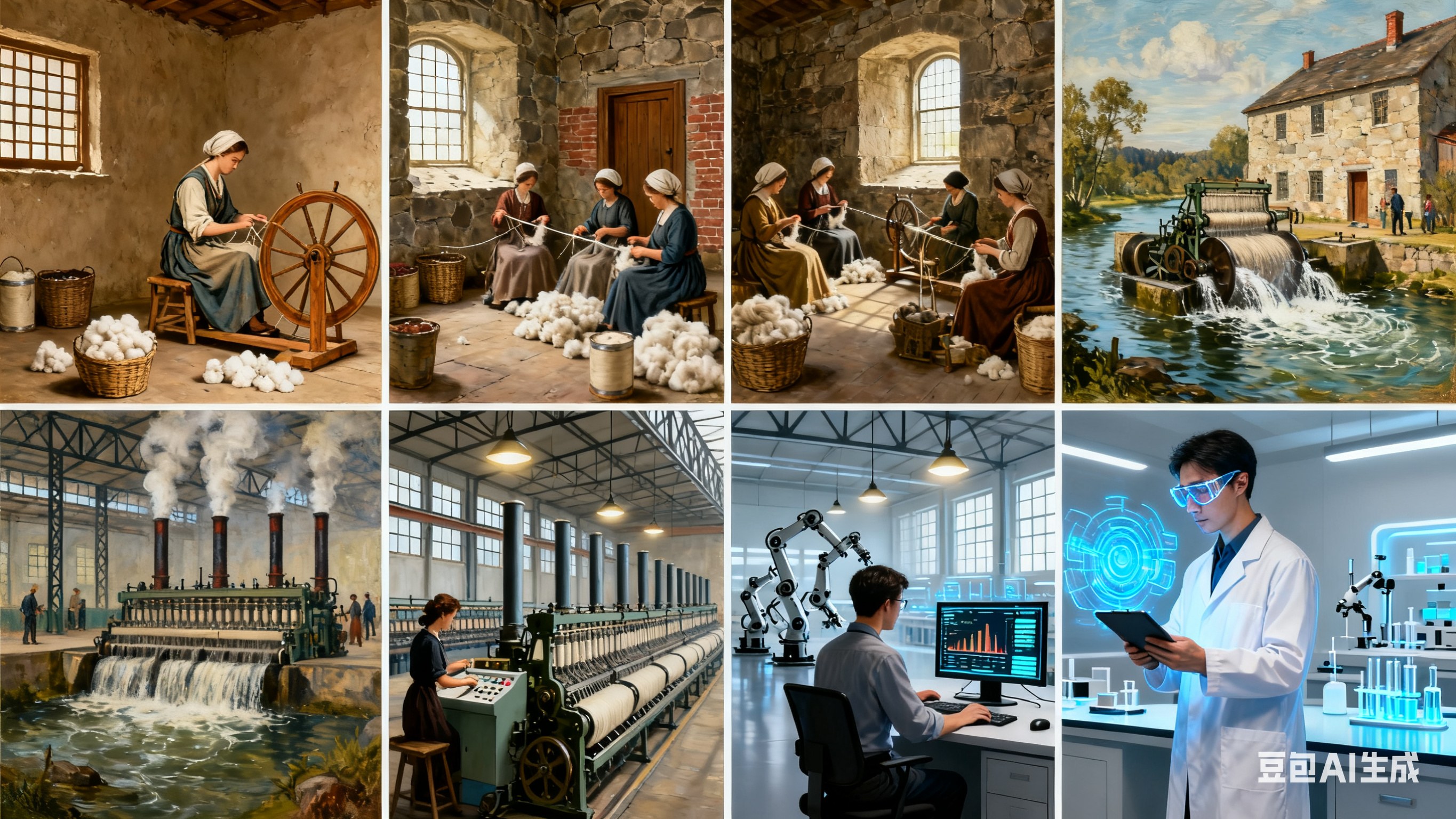 紡績の進化: 指先からスマートファクトリーへ