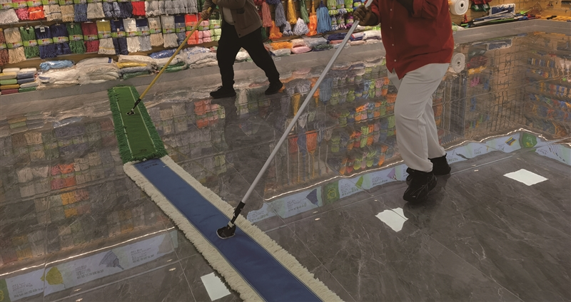 NBAサイズのバスケットボールコート用モップ