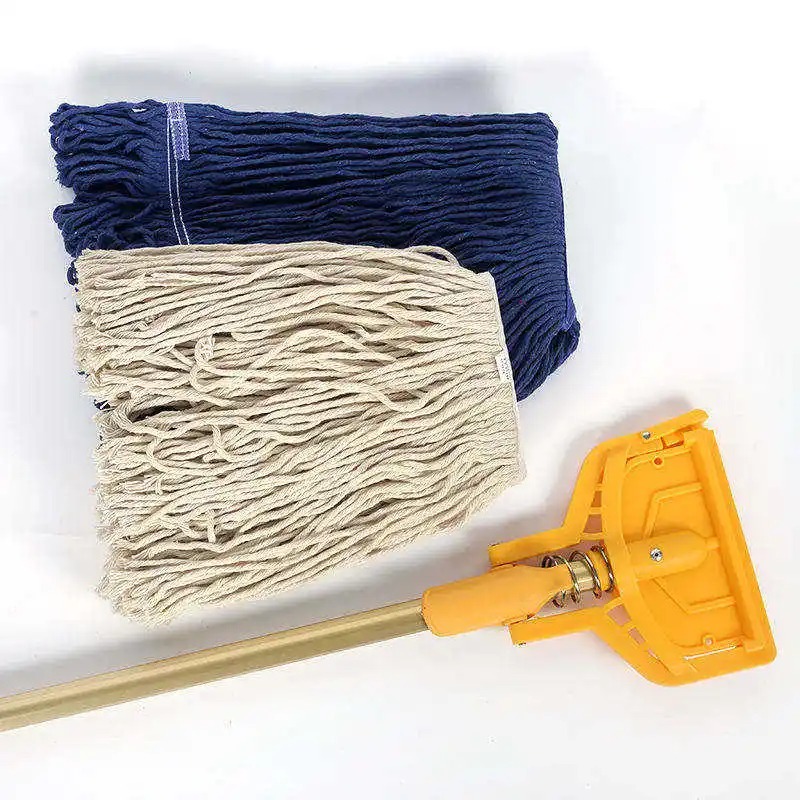 長いハンドル工業用コットンモップ